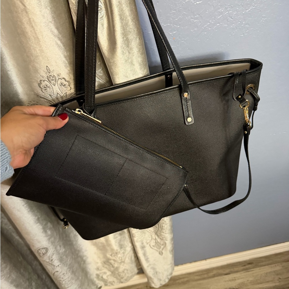 Michael Kors Black Tote with Pouch